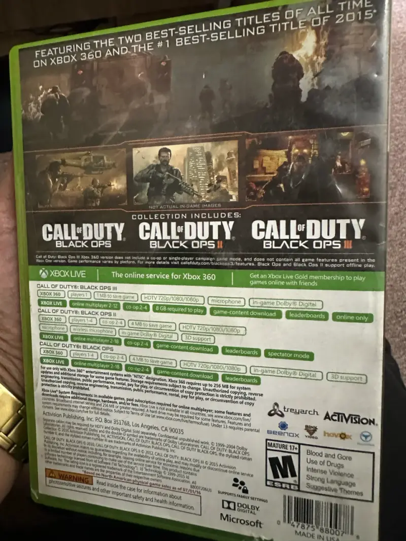 Call of Duty Black Ops colección x3 - 2