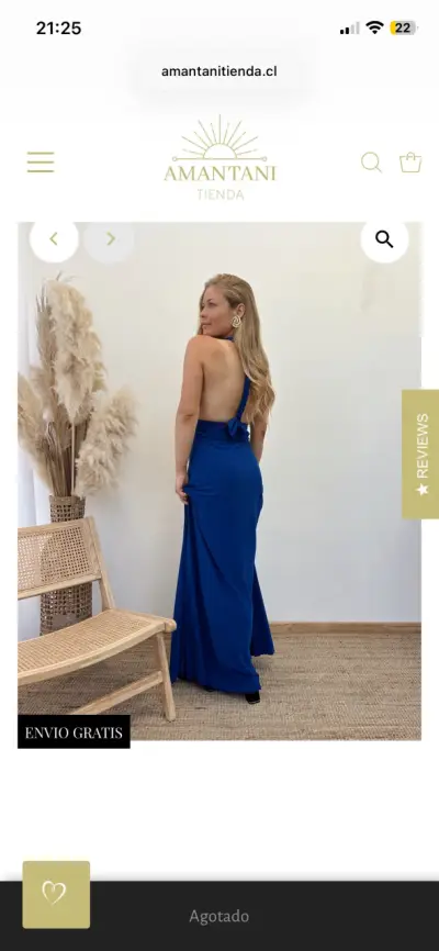 Vestido azul multiforma - miniatura 2