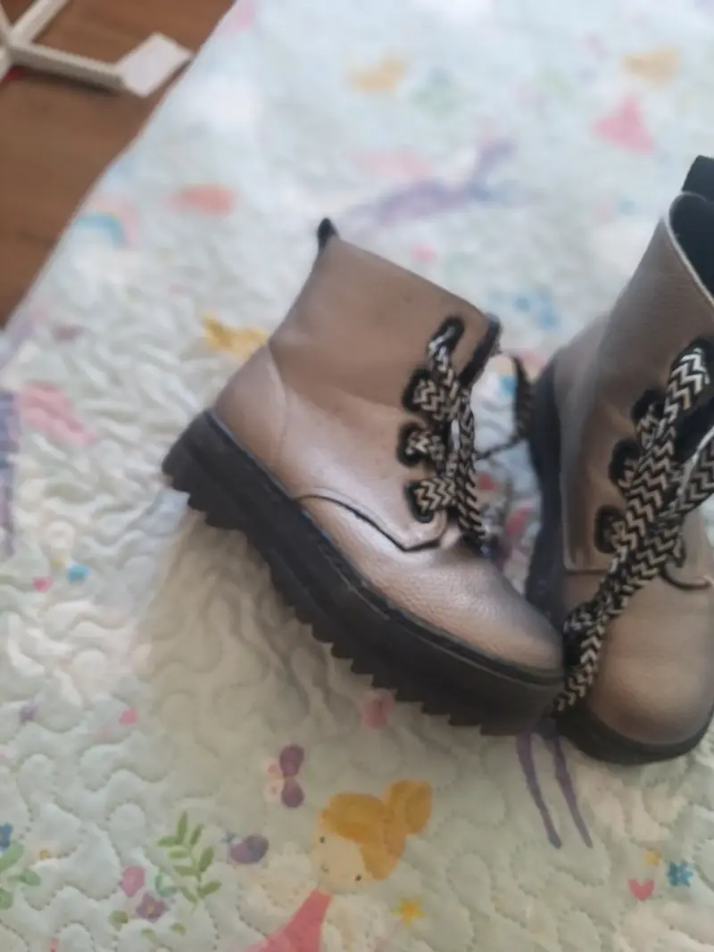 Botines grises Colloky de niña con cordones - 2