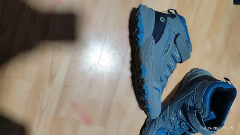 Zapatillas con caña deportivas gris con azul - 2
