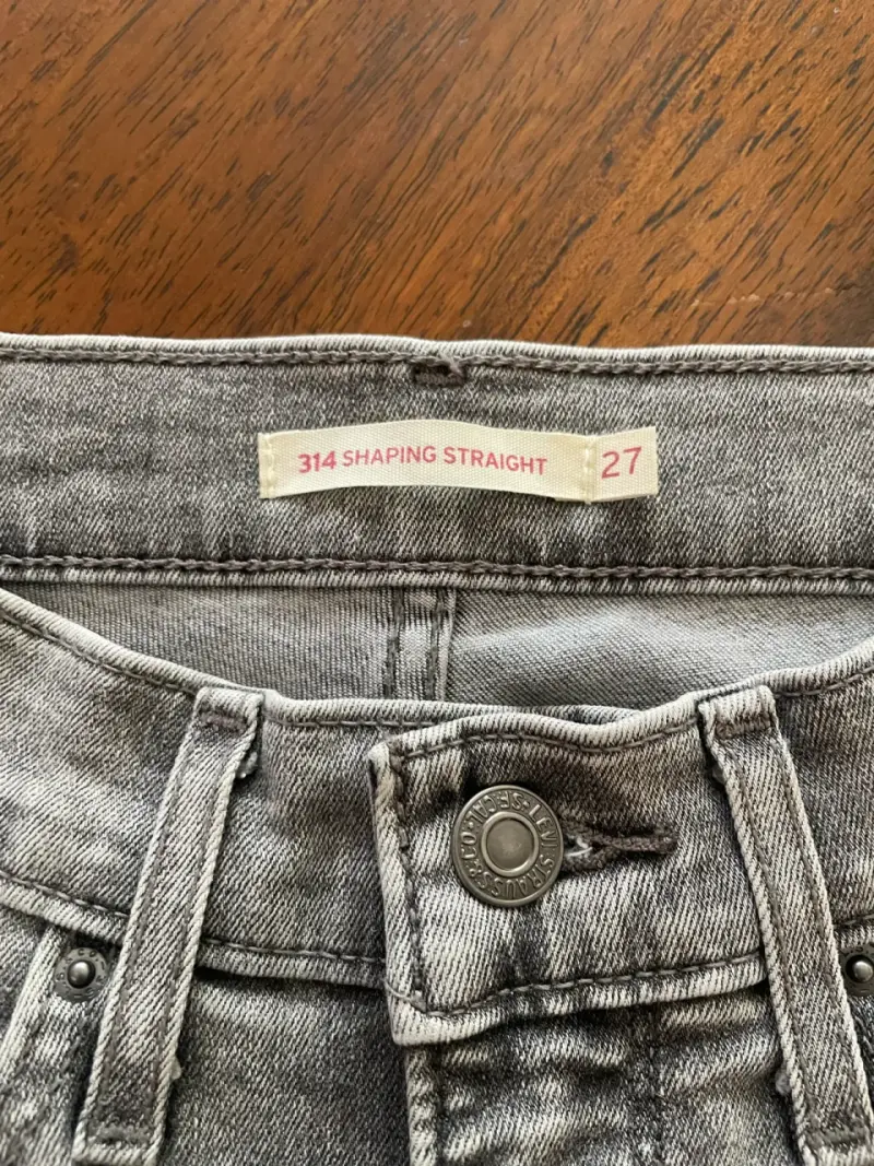 Jeans grises corte recto 314 - 1