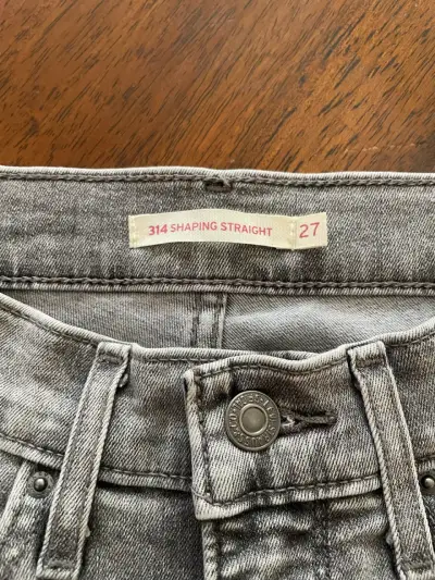 Jeans grises corte recto 314 - miniatura 1