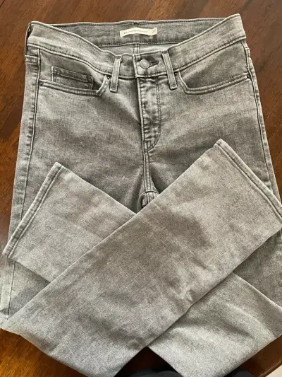 Jeans grises corte recto 314 - miniatura 2