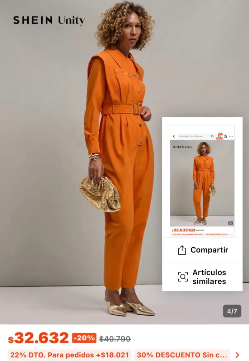 Enterito naranja mujer - 4