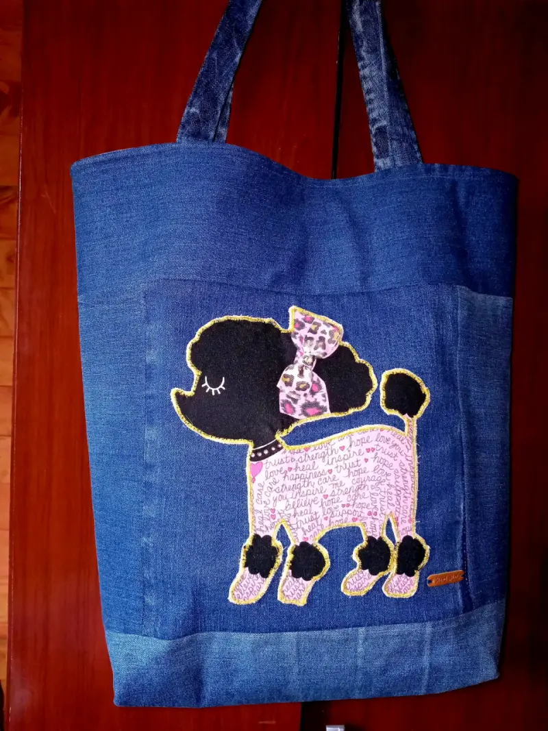 Bolso tote de mezclilla
