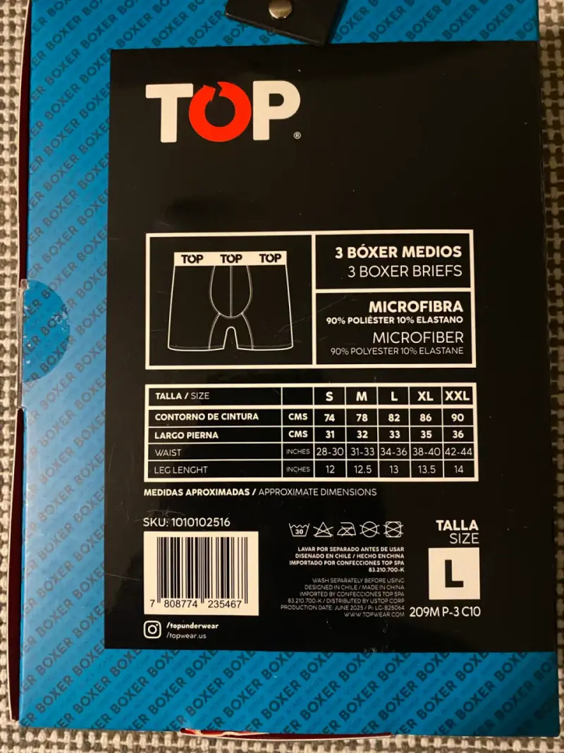 Tripack bóxer TOP Talla L - 2