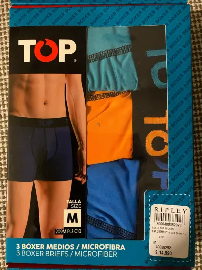 Tripck boxer TOP microfibra TALLA M - miniatura 1