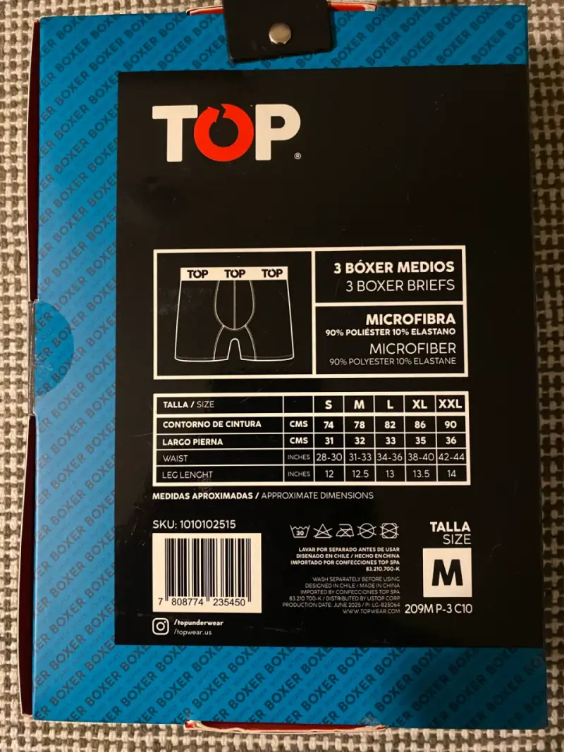 Tripck boxer TOP microfibra TALLA M - 2