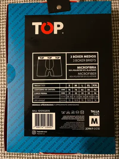 Tripck boxer TOP microfibra TALLA M - miniatura 2