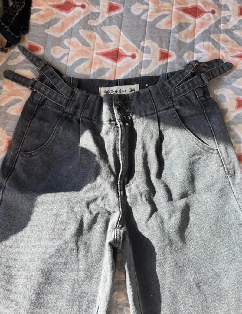 Jeans grises con tirantes Raindoor - 1