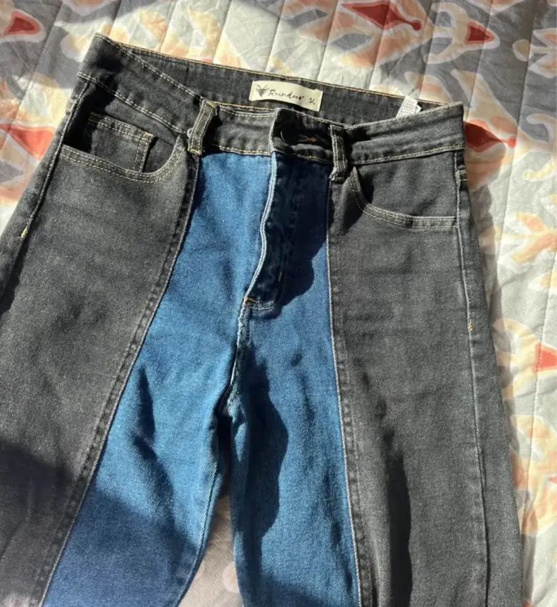 Jeans bicolor estilo vintage Raindoor - 1