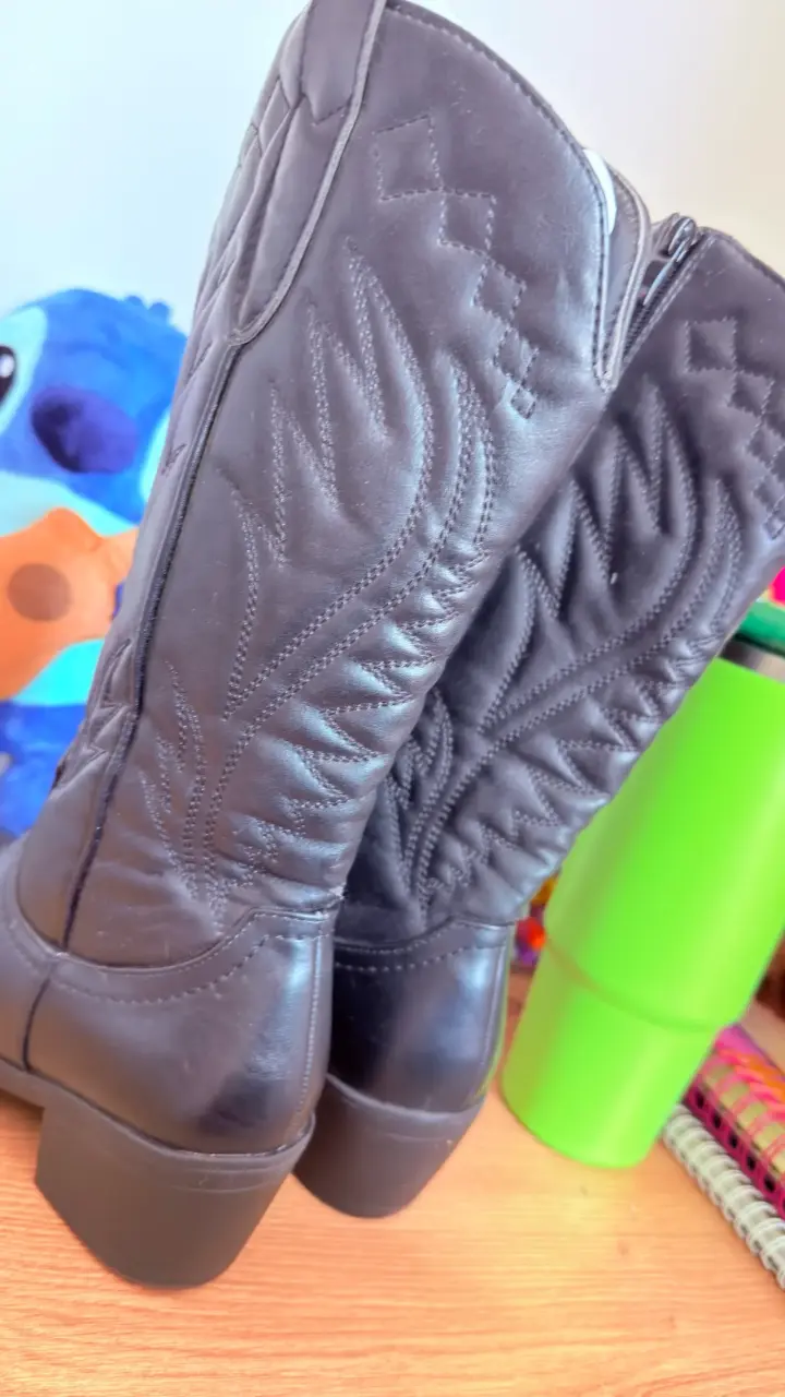 Botas negras estilo vaquero - 5