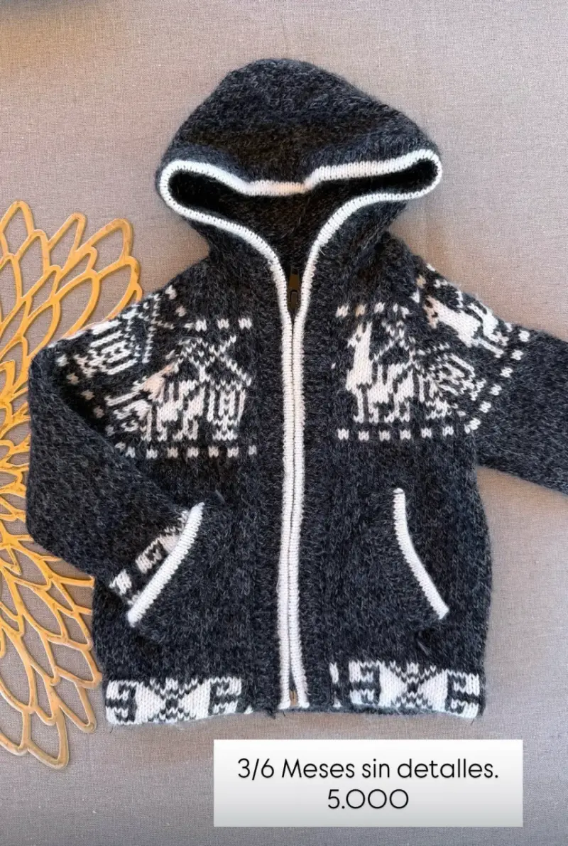 Chaleco de lana de alpaca