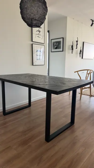 Mesa de comedor madera oscura - miniatura 3