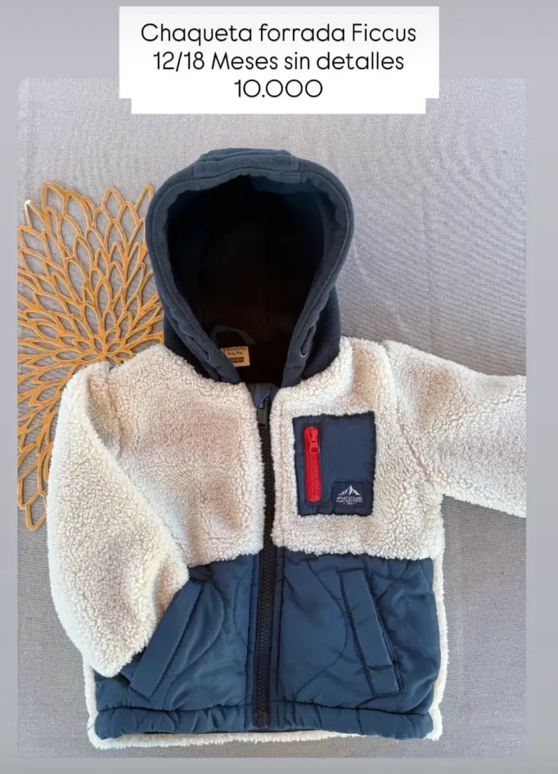 Chaqueta forrada bebé 12/18 meses