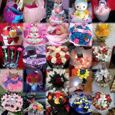 Flores decorativas con y sin  luces LED - miniatura 2