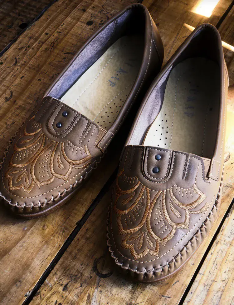 Mocasines de cuero marrón - 2