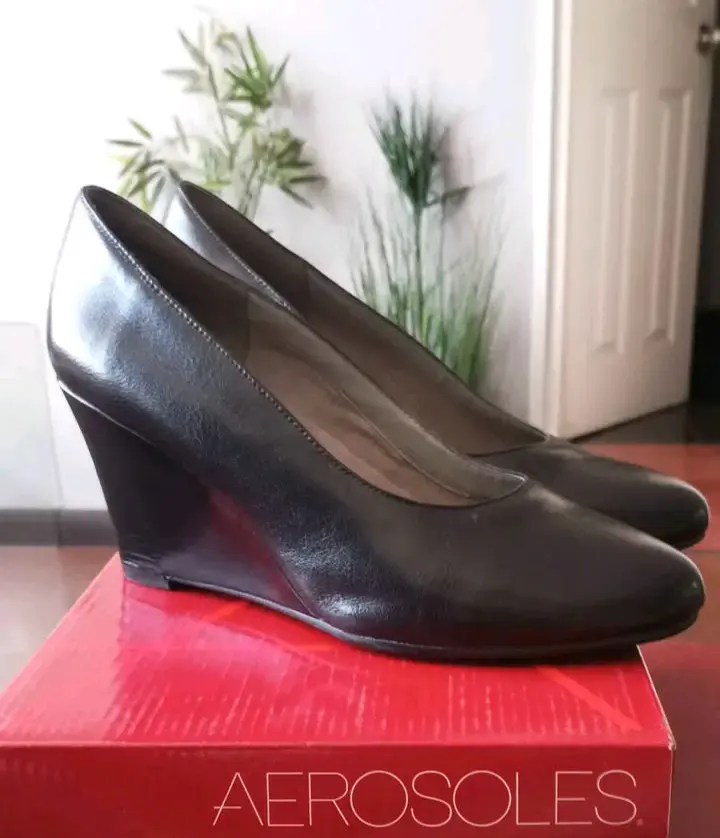 Zapatos de cuero negros Aerosoles - 4