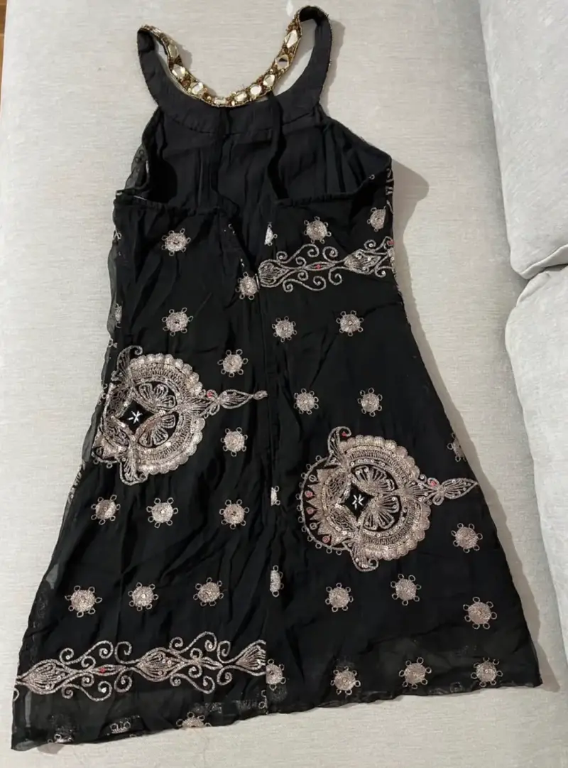 Vestido de fiesta bordado marca indiachic - 2