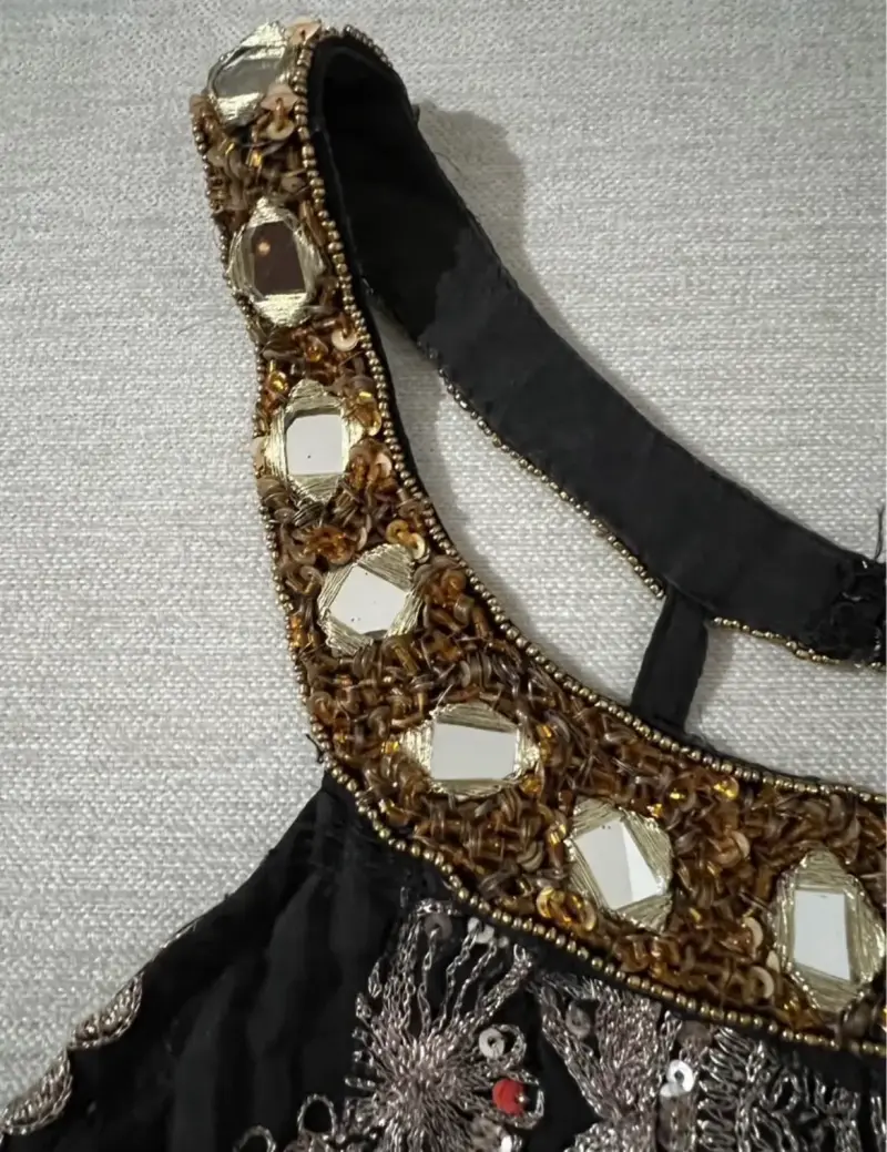 Vestido de fiesta bordado marca indiachic - 4
