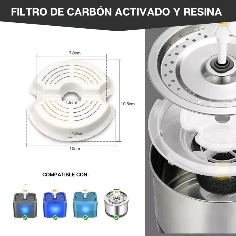 Fuente de Agua para Mascotas (2.5 L) - 5