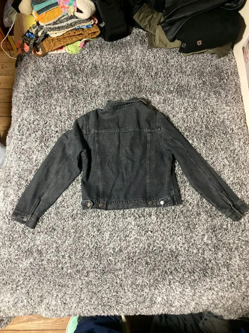Chaqueta de mezclilla negra - 2