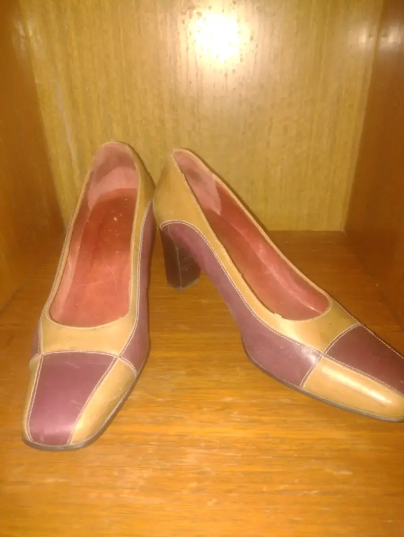 Zapatos de tacón bicolor vintage - 3