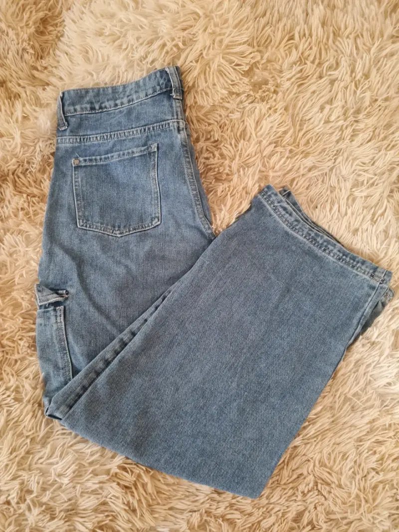 Jeans cargo azul - 2