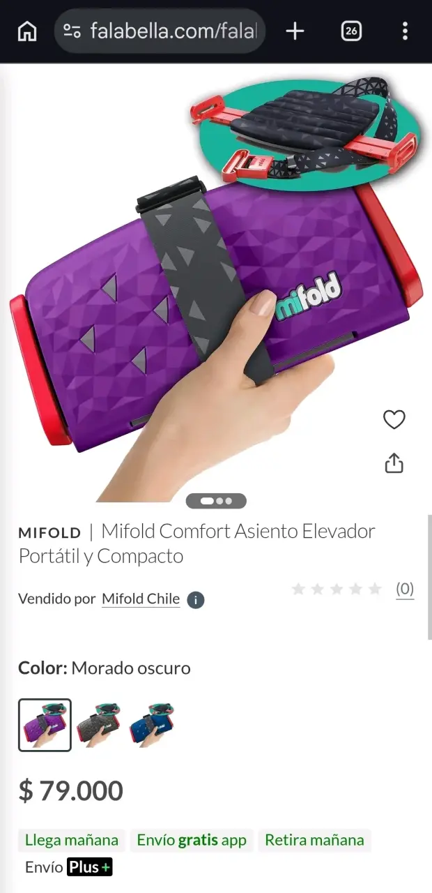 Asiento elevador para niño portátil - 5