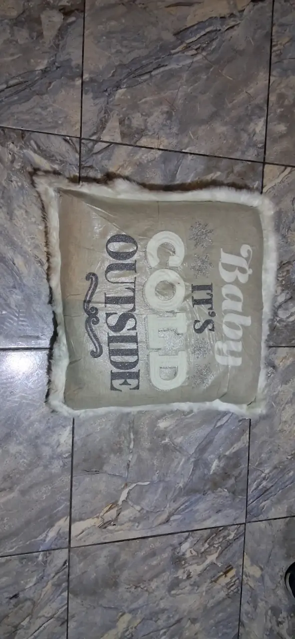Cojín decorativo con texto