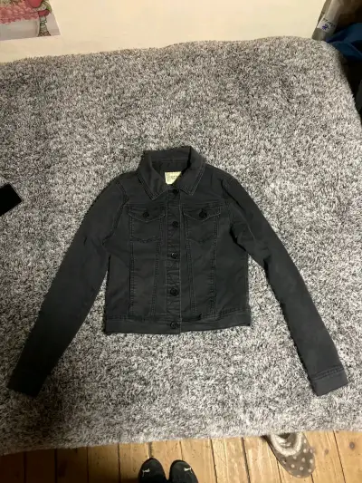 Chaqueta denim negra - miniatura 1
