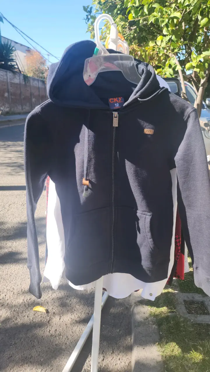 Polerón con capucha CKX azul T12 - 1