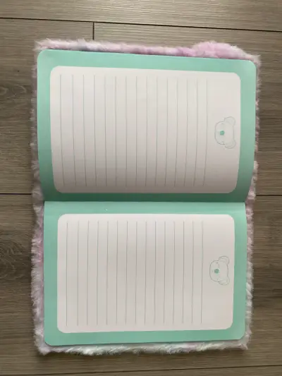 Cuaderno de peluche koala rosa con mini cuaderno - miniatura 3
