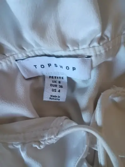 Blusa blanca Topshop sin mangas - miniatura 2