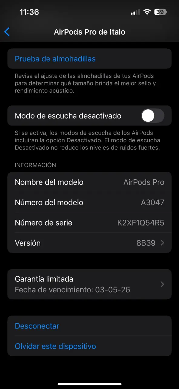 AirPods Pro 2 USB-C Originales Apple — Impecables - 4