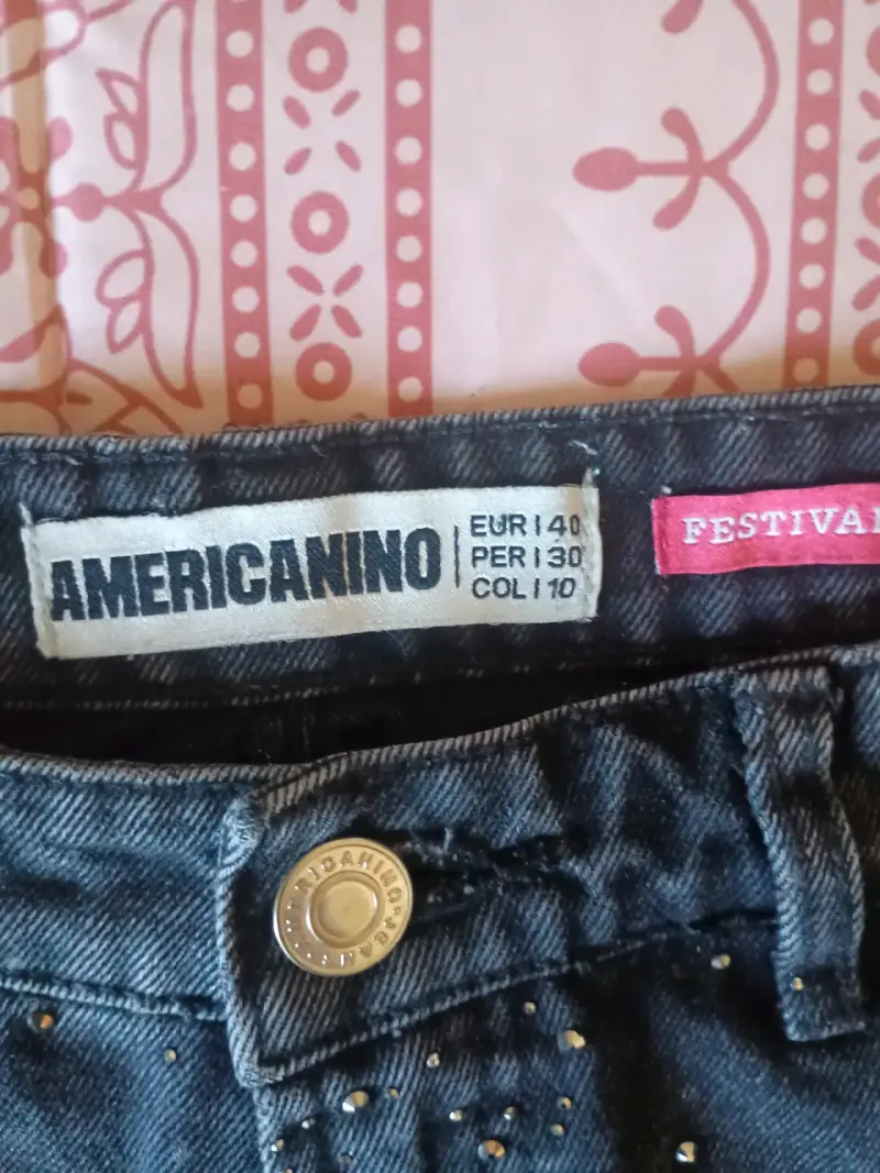 Short de mezclilla con brillantes - 2