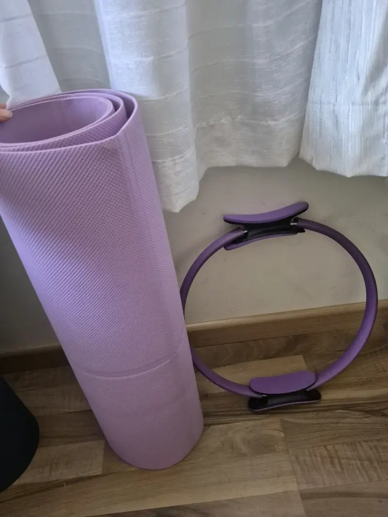 Set de yoga morado