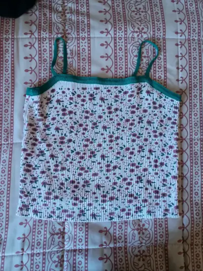 Cropped floral con tirantes - miniatura 1