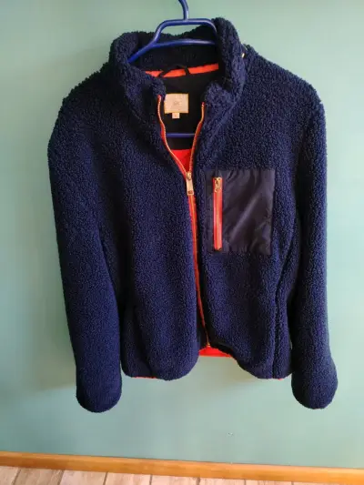Chaqueta polar azul con bolsillo - miniatura 1
