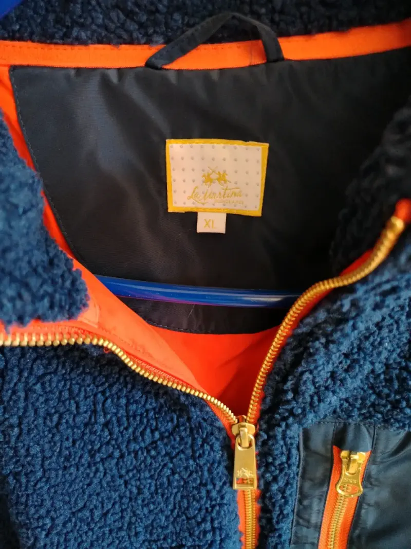 Chaqueta polar azul con bolsillo - 2