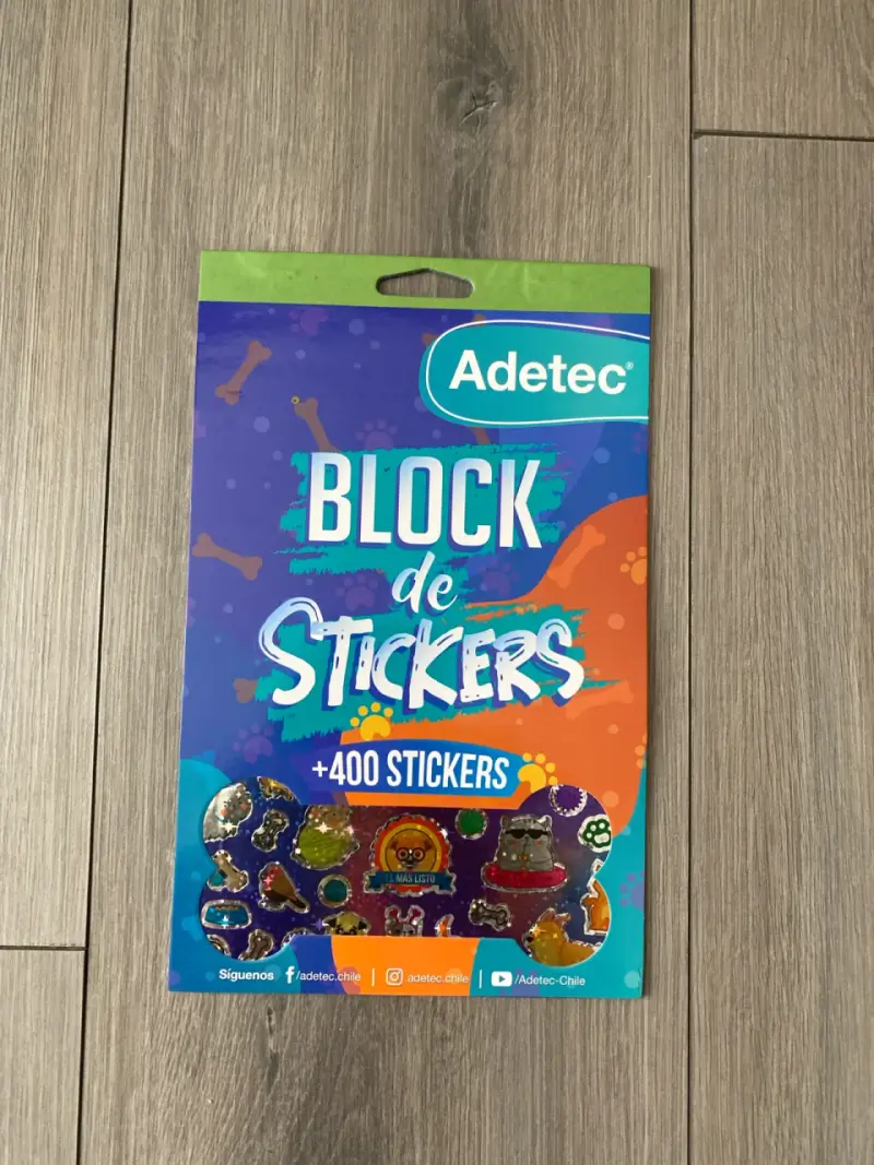 Block de stickers Adetec mascotas