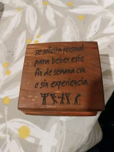 Posavasos de madera con frase - miniatura 3