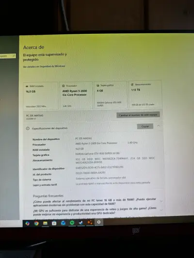 Vendo PC gamer SIN GRAFICA - miniatura 3