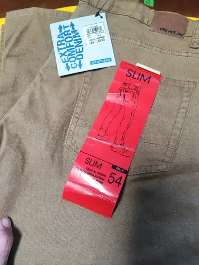Jeans slim beige Red Hot JNS - miniatura 1