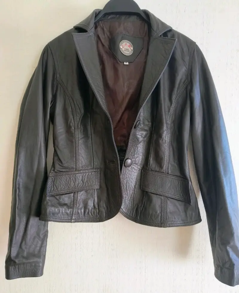 Chaqueta de cuero marrón - 2