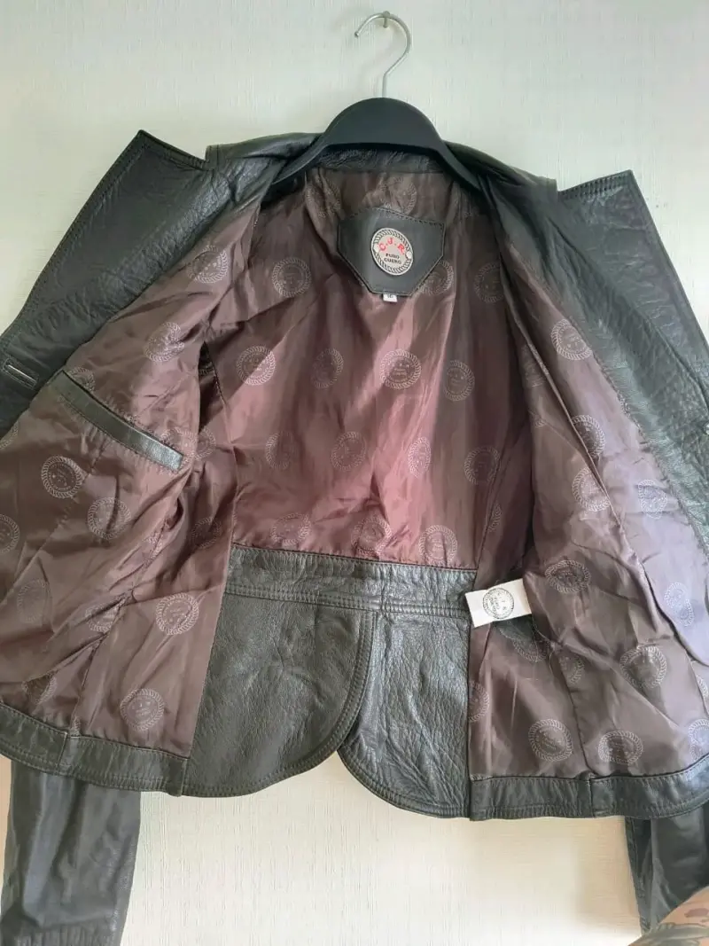 Chaqueta de cuero marrón - 3