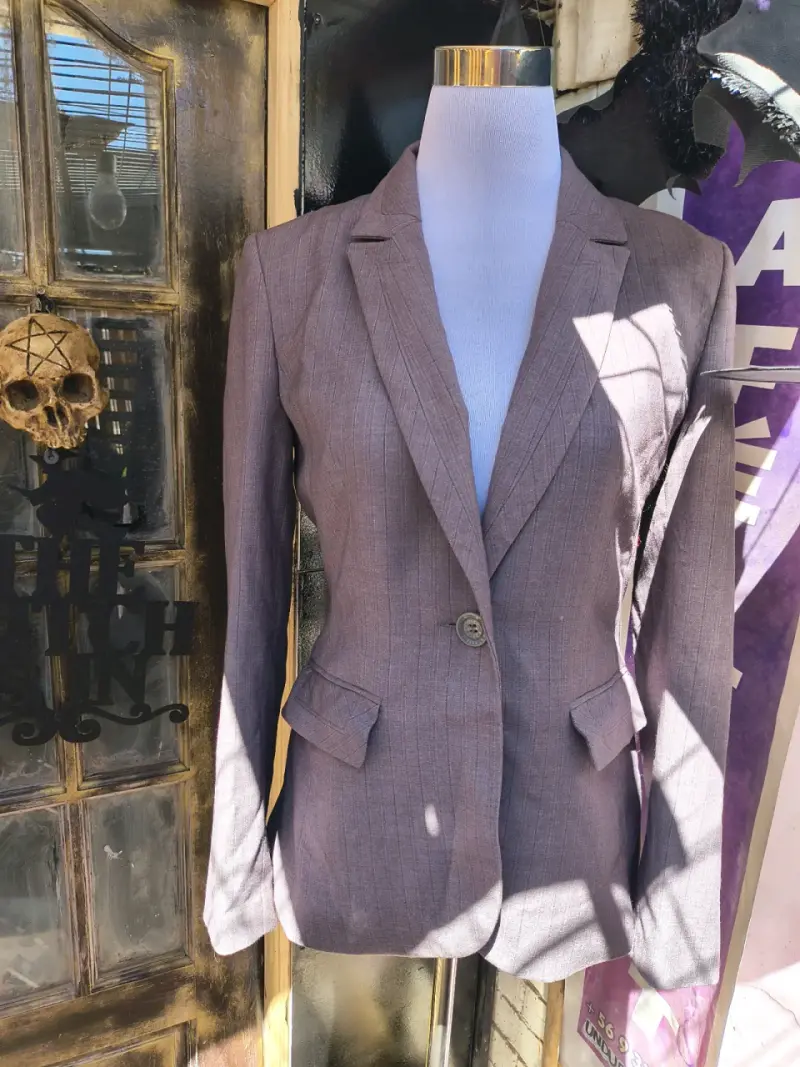 Blazer femenino gris - 1