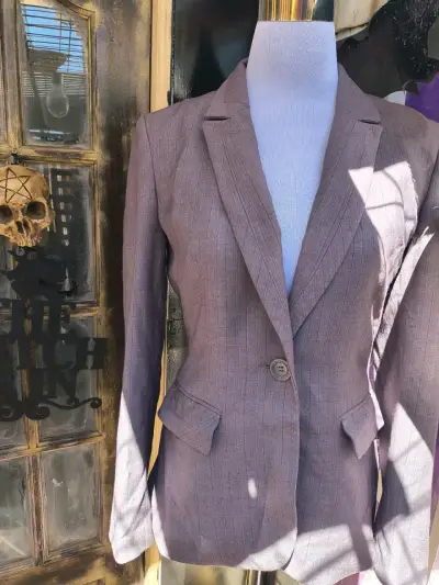 Blazer femenino gris - miniatura 2