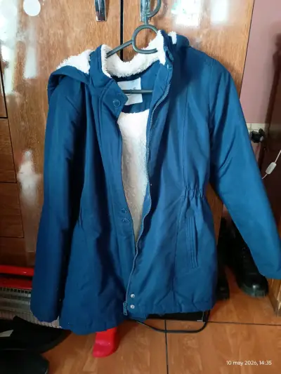 Chaqueta azul con forro de lana - miniatura 1
