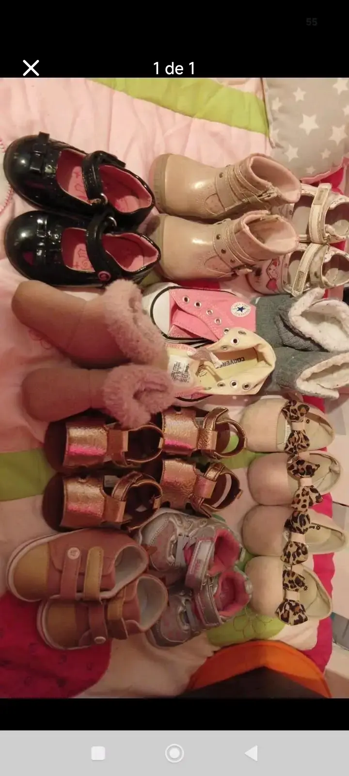 Lote de zapatos infantiles variados